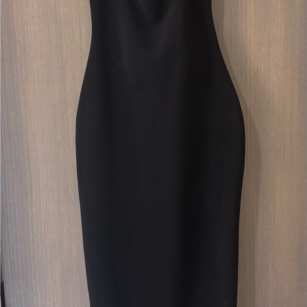 Zara Classic Black Midi Dress